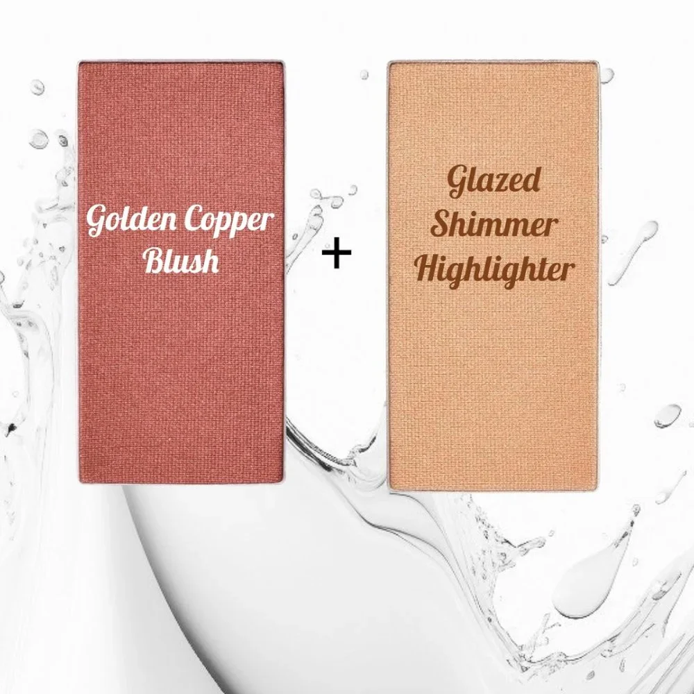 Golden Copper Shimmer Chromafusion Blush - Bundle 2
